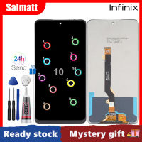 Salmatt 6.78 "ต้นฉบับใหม่สำหรับ Infinix ศูนย์5G ชิ้นส่วนจอสัมผัสแอลซีดีของเครื่องแปลงดิจิทัล X6815 X6815B อะไหล่ซ่อม LCD