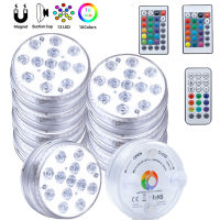 13leds Magnetic Sucker Submersible Light Waterproof RGB Underwater Lights for Party Aquarium Bathtub Vase Pool Accessories 2023