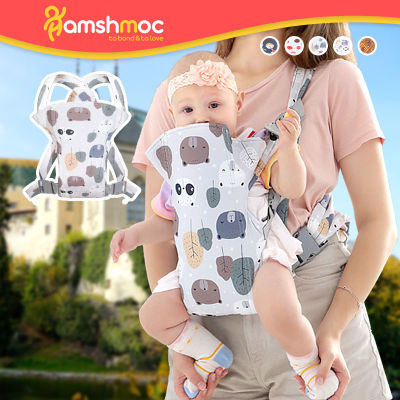 HamshMoc ตัวช่วยอุ้มทารกอเนกประสงค์ระบายอากาศ,กระเป๋าเป้กระเป๋าเดินทางสำหรับเด็กจิงโจ้ Comfort ปรับขนาดได้เครื่องควบคุมสัญญาณไร้สายสายสะพายได้ง่าย