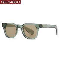 ♨¤❀ Peekaboo hot selling square frame sunglasses for men unisex retro sun glasses for women orange green black female accessories