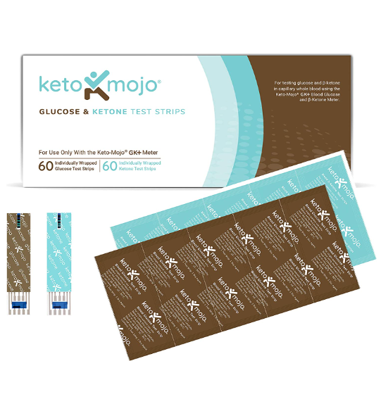 KETO-MOJO Test Strip Combo Pack For Use ONLY With The New GK+ Meter ...