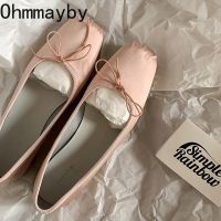 hot【DT】 2023 Bowtie Ballet Shoes Fashion Shallow Flat Loafers Ladies Outdoor Shoe