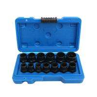 13PCS Screw Remover Socket Hexagon Screw Tool Broken Nut Bolt Extractor Chrome-Molybdenum Steel