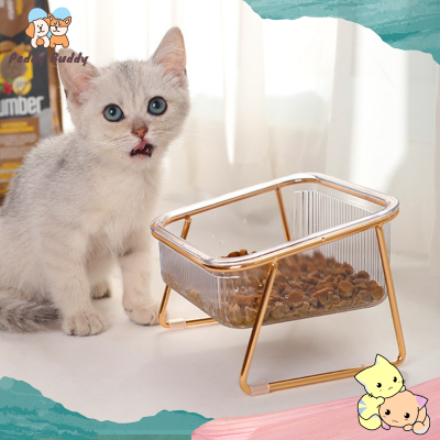 ✿ Peddy ✿ ชามอาหารสัตว์เลี้ยง Pet bowl ชามแมว2in1 ชามอาหารสุนัข ที่ให้อาหารแมว ชามใส่อาหารแมว ที่ใส่อาหารแมว อาหารแห้งและอาหารเปียก พร้อมส่ง