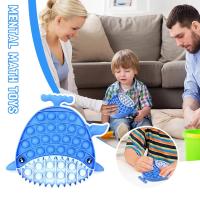 Blue Whale Pop It Bubble Toy Fast Push Kill Time &amp; Toy Mental Anxiety Arithmetic Relieve Z4M8