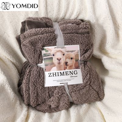 YOMDID Double-layer blanket flannel blankets thick weighted warm in winter soft bed sheet 100 polyester fiber for home decor