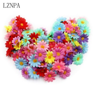 【CC】 50/100Pcs Artificial Flowers for Wedding Wreath Crafts Accessories Fake