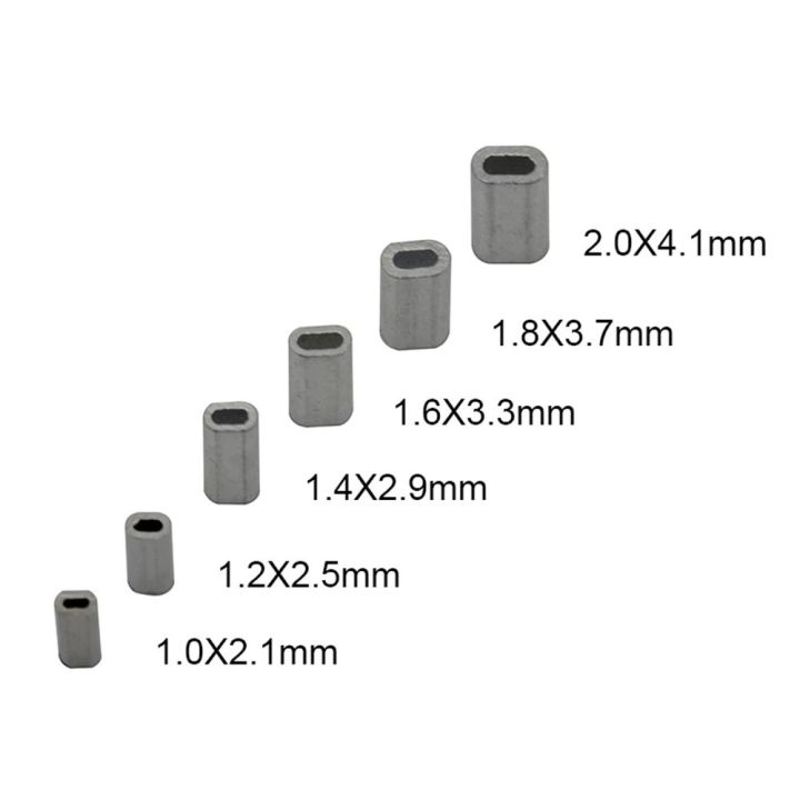 zhuwnana-พกพา-วงรี-1-0-2-0mm-ท่ออลูมิเนียมคู่-ลวดจีบเชื่อมต่อ-ท่อลวดตกปลา-สายจีบแขน