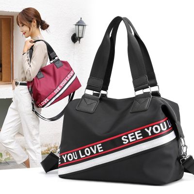 [COD] European and large bag women 2020 new casual letter printing capacity travel portable shoulder Messenger wholesale
