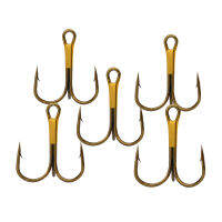 [สต็อก] 100ชิ้นแพ็ค Super Sharp Barbed Hook Treble ตะขอตกปลา14 # เหล็กกล้าคาร์บอนสูง Fishhooks