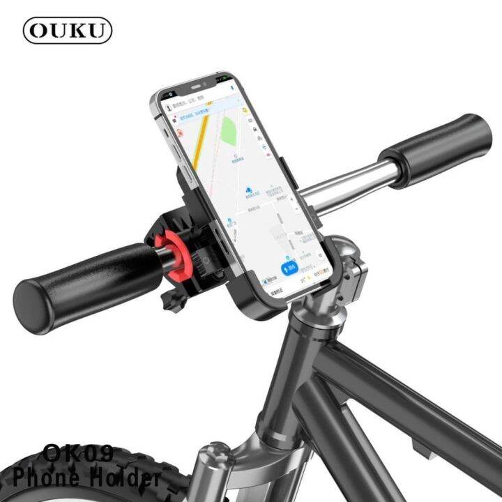 ouku-ok-09-phone-holder-bicycle-amp-motorcycle-universal-holder-ขาตั้งจับมือถือ-ยึด-จักรยาน-amp-มอเตอร์ไซต์