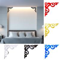 Acrylic 3D Mirror Sticker Self-adhesive Cabinet Corner Sticker Decor I8W4