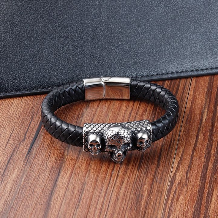 yp-cross-border-hot-sale-braided-leather-rope-mens-titanium-l20194