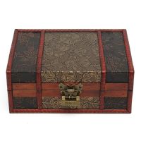 Decorative Trinket Jewelry Lock Handmade Vintage Wooden Storage Gift Box