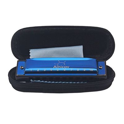 10 Hole 20 Tones Harmonica Key-of-C Blues Harps Mouth Organ Easy-playing Musical Instrument