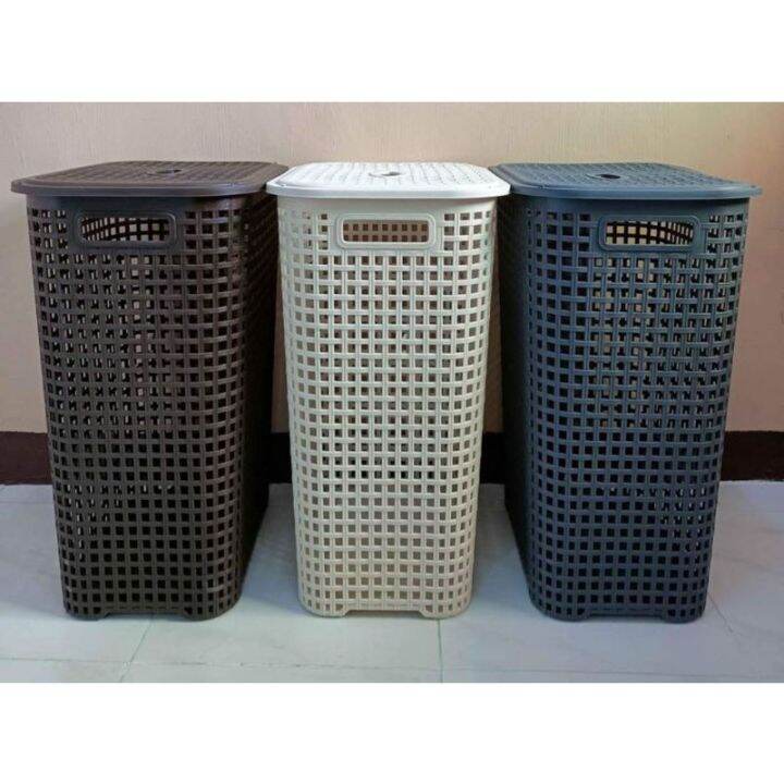Tall Woven Laundry Basket Lazada PH
