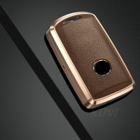 Alloy Leather Car Smart Key Case Cover For Mazda Alexa CX-30 CX-3 CX-5 CX-7 CX-9 CX-4 3 Button Protector Shell Accessories