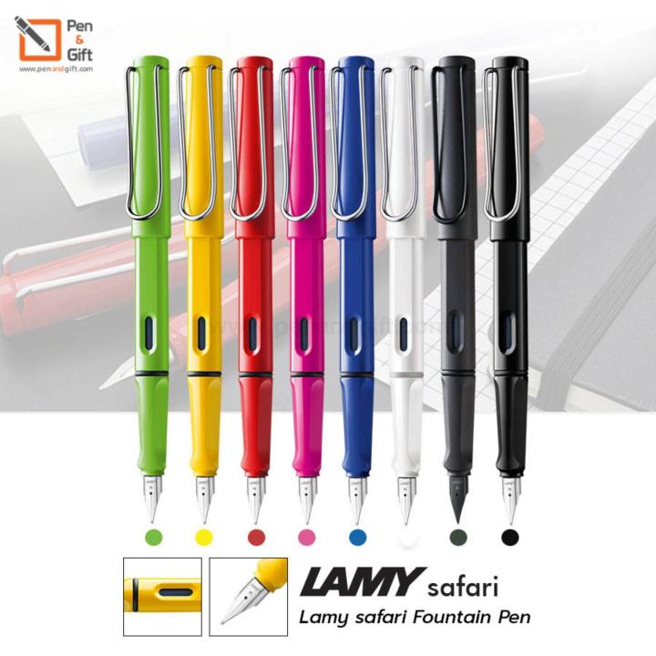 lamy-safari-fountain-pen-nib-m-ปากกาหมึกซึม-ลามี่-ซาฟารี-หัว-m-0-7-มม-ของแท้100-มี-8-สี