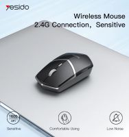 Con Yesido เมาส์ไร้สายเงียบสำหรับ Mouse Komputer 1600 DPI เสียงที่ไม่มีเสียงรบกวนพีซี USB หนูเมาส์ไร้สายเมาส์พื้นฐานเมาส์สำหรับแล็ปท็อป