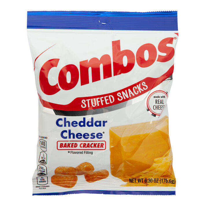 Combos Cheddar Cheese Baked Crackers 178.6g | Lazada PH