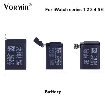 Vormir Top Quality Batteries Replacement For Apple Watch Series 1 2 3 4 5 6 S4 S2 S3 GPS+LTE 38mm 42mm 40mm 44mm Baterias Repair