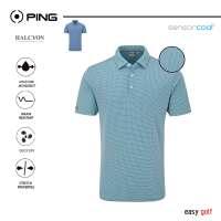 PING HALCYON POLO  JACQUARD PING MENS POLO เสื้อกอล์ฟผู้ชาย  เสื้อกีฬากอล์ฟผู้ชาย  เสื้อกีฬาผู้ชาย