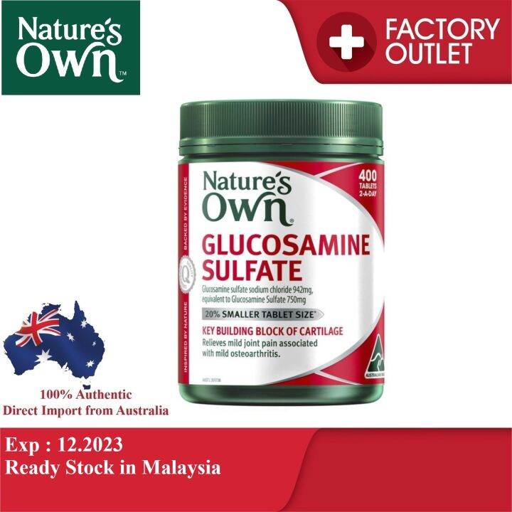 Nature's Own Glucosamine Sulfate 400 Tablets Lazada