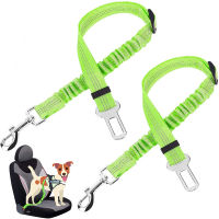 【CW】 Dog Car Seat Belt Retractable Buffer Elastic Reflective Safety Traction Rope Dog Leash Harness Dogs Dog Accessories Supplies