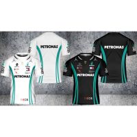 T SHIRT - (All sizes are in stock)   [Good Inventory] Full 3D Fashion T-shirt S-3XL Petronas Mercedes F1 AMG White Edition  (You can customize the name and pattern for free)  - TSHIRT