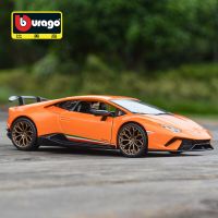 Bburago 1:24 Scale Lamborghini Huracan Performante Alloy Luxury Vehicle Diecast Pull Model Toy Collection Gift Die-Cast Vehicles