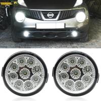 สีขาว LED ไฟตัดหมอกไฟหน้าประกอบโคมไฟสำหรับ Infiniti QX50 QX70 G37 Q60 G25 M37สำหรับนิสสัน Murano XT Rail T31 E11 Juke