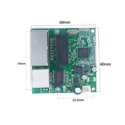 3-Port Gigabit Switch Module ใช้กันอย่างแพร่หลายใน LED Line 3 Port 101001000Mport Mini Switch Module PCBA