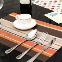 Table mat PVC Placemat Color Stripes Bar Plate mat Triangular table mat silicone table matstriped table mat modern geometric table mat