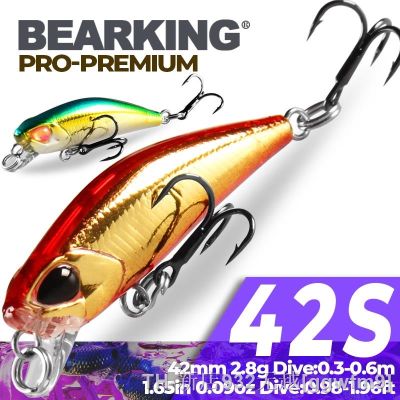 hot【DT】❅✻☃  Bearking hot model 4.2cm 2.8g quality painting Wobblers dive 0.3 to 0.6m Fishing Bait Swimbait Crankbait with 2xstrong