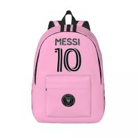 【jw】❉✤℗  Messied 10 Mochila de Futebol para Homens e Mulheres School Business Daypack Lionel Argentina Laptop Canvas Bags Presente Moda