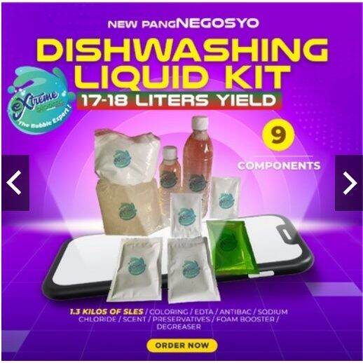♖Dishwashing Liquid Kit Raw Materials 17 18L Yield 9 Components by