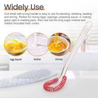 Stainless Steel Mini Egg Whisk, Handheld Milk Frother Foamer Foaming Creamy Coffee Mixer Spring Sauce Blender