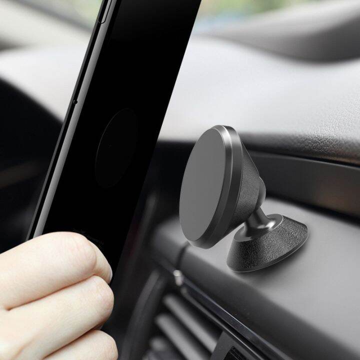 360-degree-rotation-phone-holder-aluminum-alloy-car-mobile-phone-holder-bracket-magnetic-bracket-car-interior-accessories-car-mounts