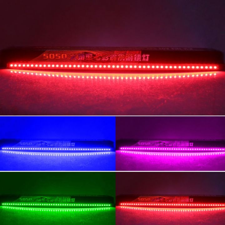 universal-car-front-bumper-intake-grille-led-strip-light-7-color-rgb-ambient-light-tail-light-for-bmw-e90-f30-e46-ford