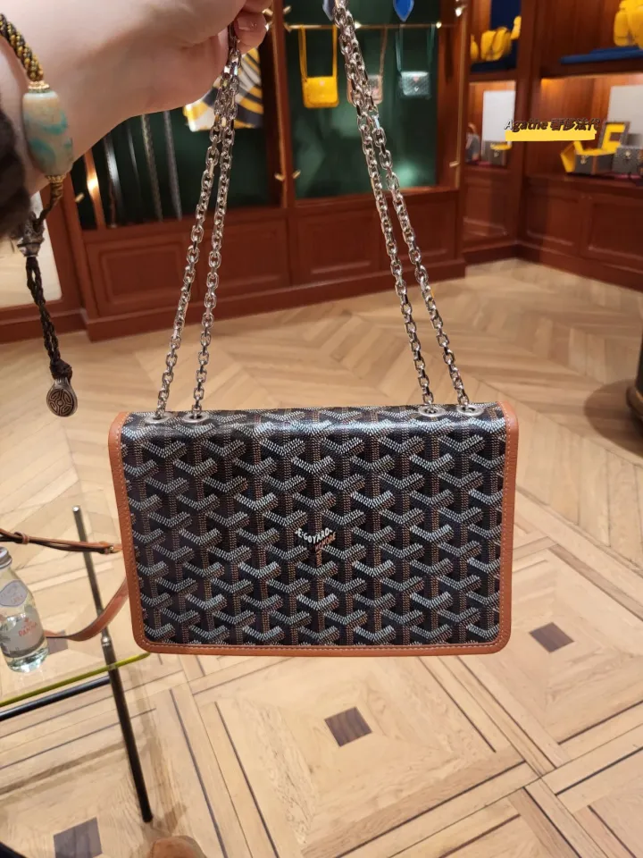 GOYARD ALEXANDRE III LEATHER CROSSBODY BAG