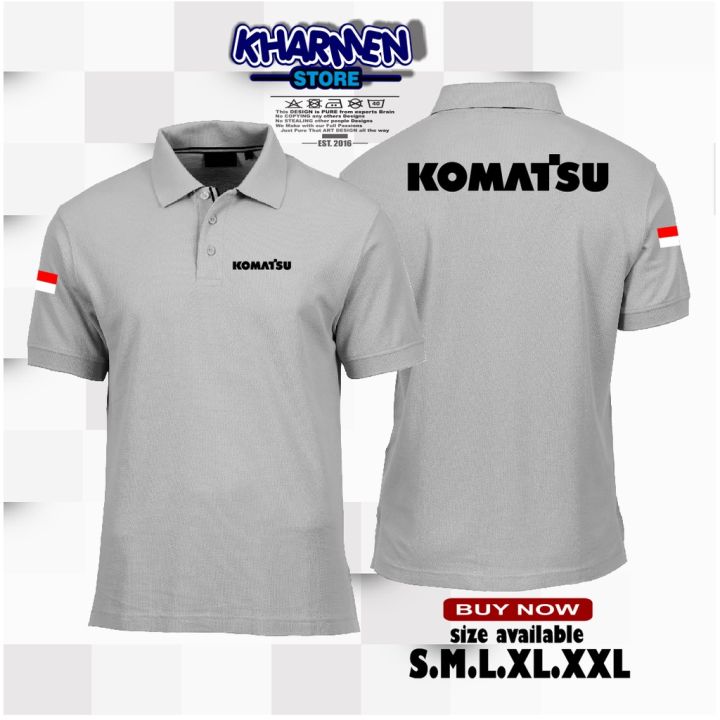 Poloshirt Polo Kaos Baju Kerah Komatsu Logo Safety First Indonesia Lazada Indonesia