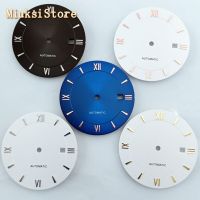 Goutent 1Pcs 33Mm Black/White/Blue Sterile Watch Dial Fit Miyota 8205/8215/821A/82 Series,Mingzhu DG2813 Movement