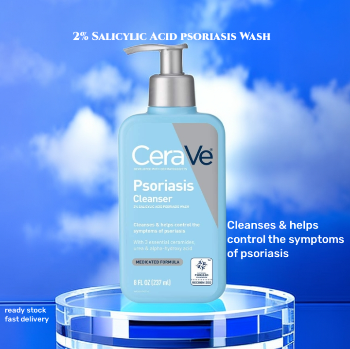 CeraVe Cleanser for Psoriasis Treatment With Salicylic Acid & Urea for ...