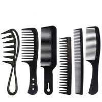 Hair Comb Black Cut Comb Barbershop Hair Salon Apple Comb Wide Tooth Push Edge Mens Hair Comb Hair Tools Barber Accessories