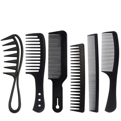 【CC】✣  Hair Comb Cut Barbershop Wide Push Mens Tools Barber Accessories