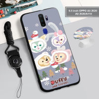 ?เคสซิลิโคน A5 2020/A9 2020/A11X/A5/A3S/AX5/A12E/CPH1853/CPH1803/C1 Realme/A7/AX7/A5S/A12/CPH2083/A31 2015ใหม่/1206/NEO 5/A32/A53 2020นิ่มลายการ์ตูนฝาครอบโทรศัพท์มือถือ,ด้วยตัวยึดแหวนรูปแบบเดียวกันและเชือก