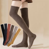 Young Fashion Terry Street Thigh Thick Casual Warm Harajuku Women Stockings Long Socks