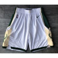 【7 Styles】2023NBA Shorts Milwaukee Bucks No.34 ANTETOKOUNMPO 19 Season White Basketball Shorts