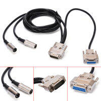 【DT】High Quality MIDI To Joystick Game Port Audio Cable DB15 5 Pin DIN Wire Cord Length 1.8m  hot