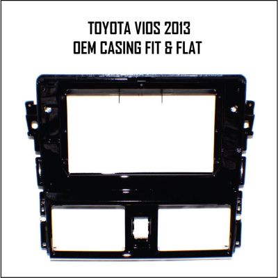 แผงวิทยุรถยนต์ 9 นิ้ว สําหรับ Toyota Vios 2013 10.1 นิ้ว oem กรอบ Android 2Din MP5